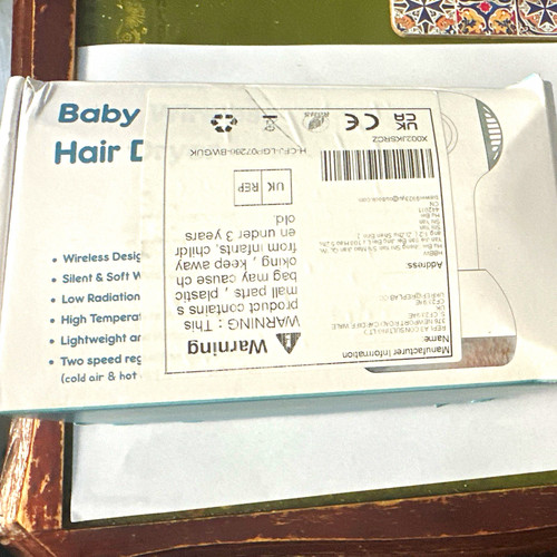 Baby hairdryer white low - baby,